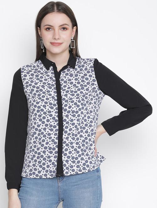 long sleeved printed shirt - 18388420 - Standard Image - 0
