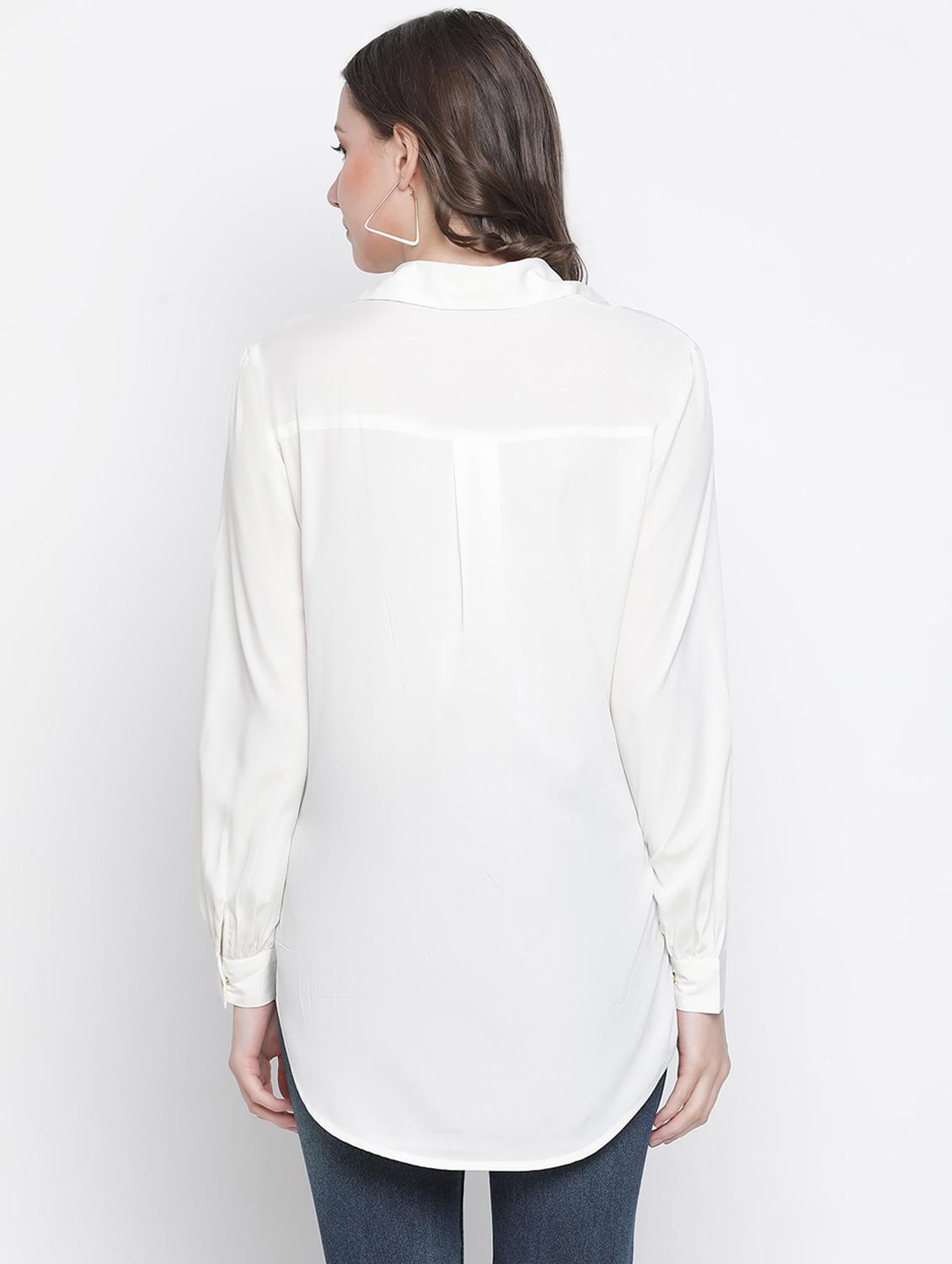 overlap neck high low top - 18388483 - Standard Image - 2