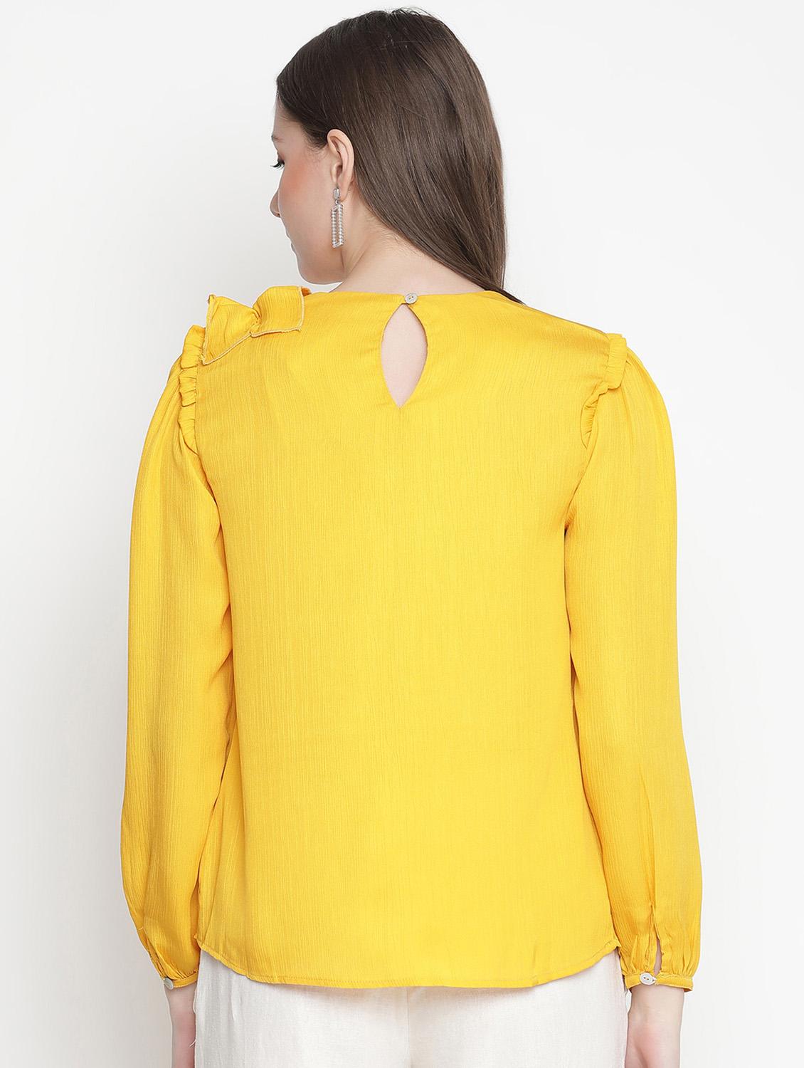 women's straight round neck top - 18388486 - Standard Image - 2