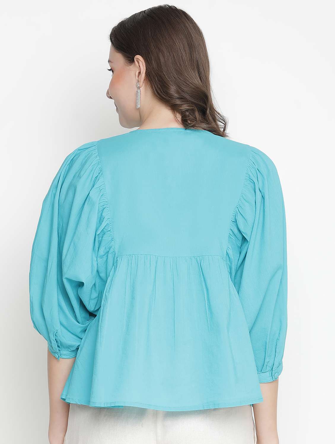 women's a line v neck top - 18388492 -  Standard Image - 2