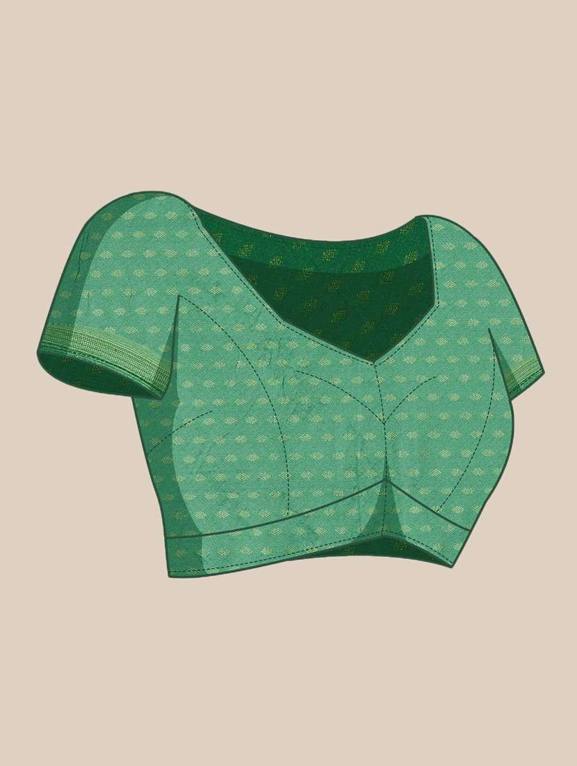 blue cotton silk plain saree - 18389408 -  Standard Image - 2