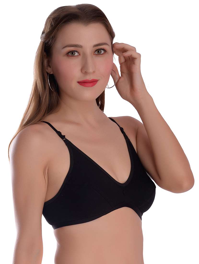 pack of 2 solid regular bra - 18389508 -  Standard Image - 2