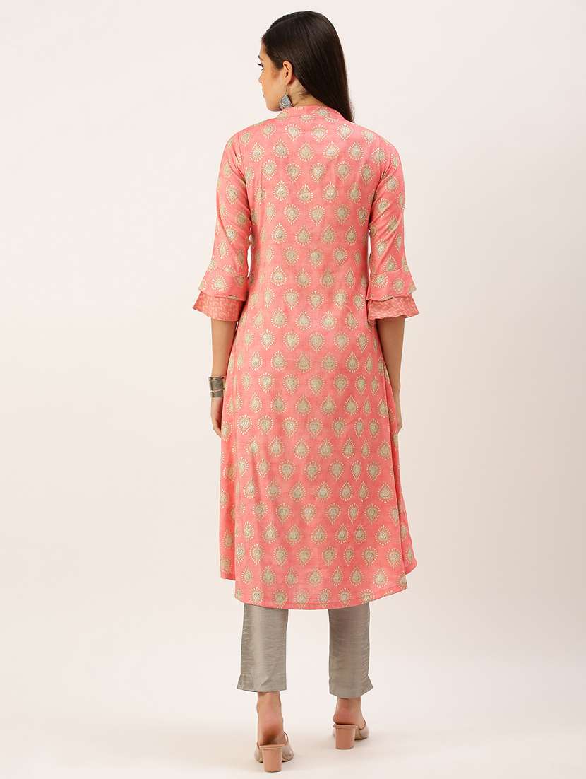 women's front slit kurta - 18390192 - Standard Image - 2