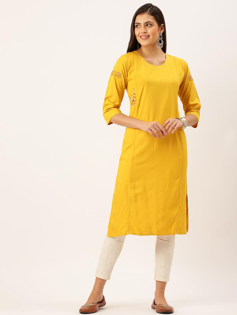women's straight kurta - 18390203 -  Zoom Image - 0