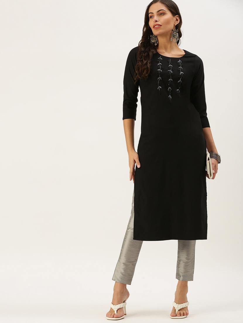 women's straight kurta - 18390229 -  Zoom Image - 0