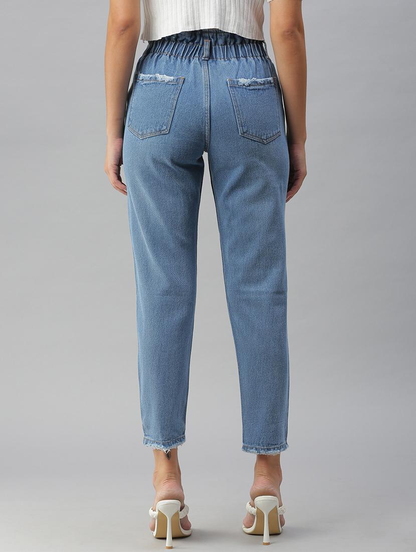 high rise stone wash jean - 18390290 - Standard Image - 2