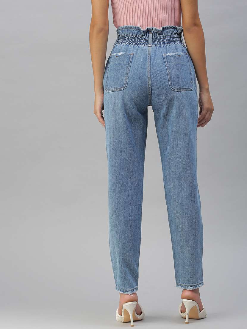 high rise stone wash jean - 18390293 -  Standard Image - 2