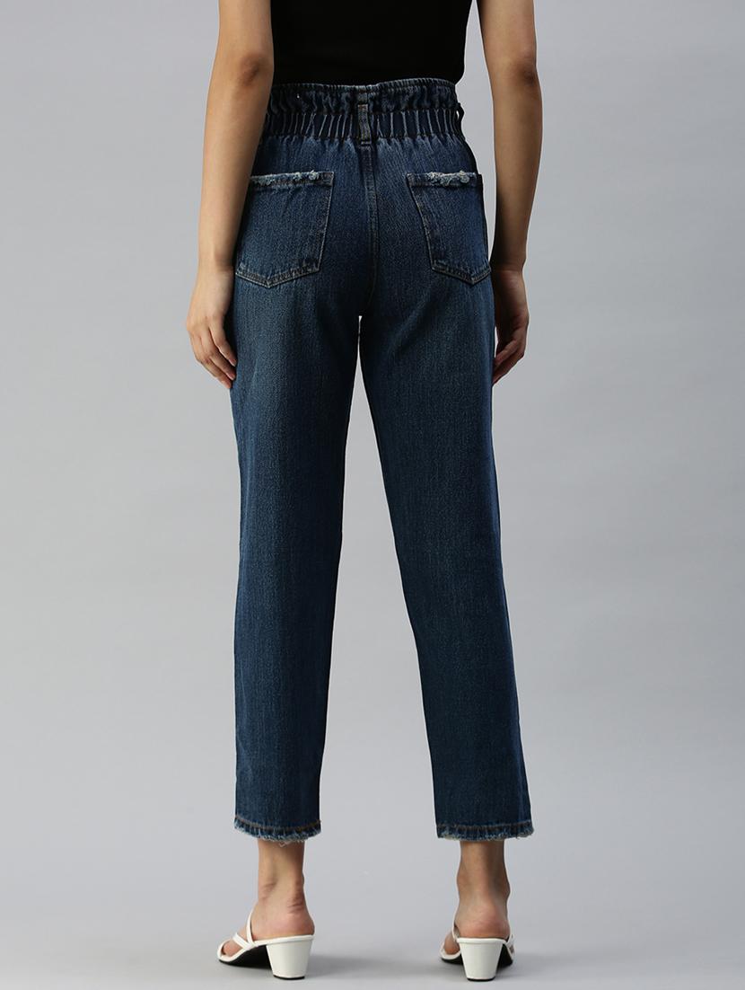 high rise stone wash jean - 18390311 - Standard Image - 2