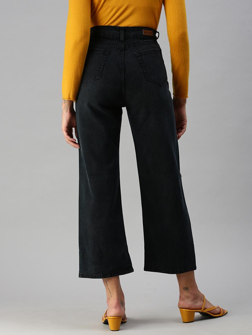 women's plain straight fit jeans - 18390314 - Standard Image - 2