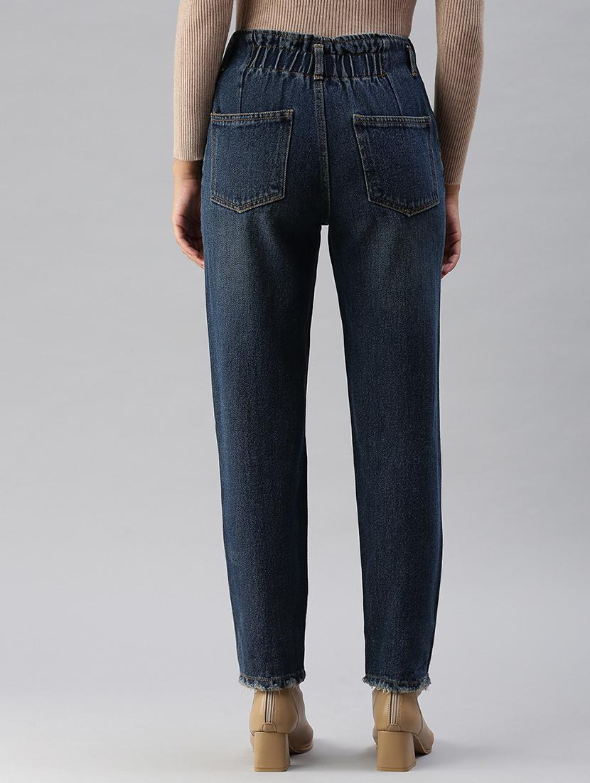 high rise stone wash jean - 18390327 - Standard Image - 2