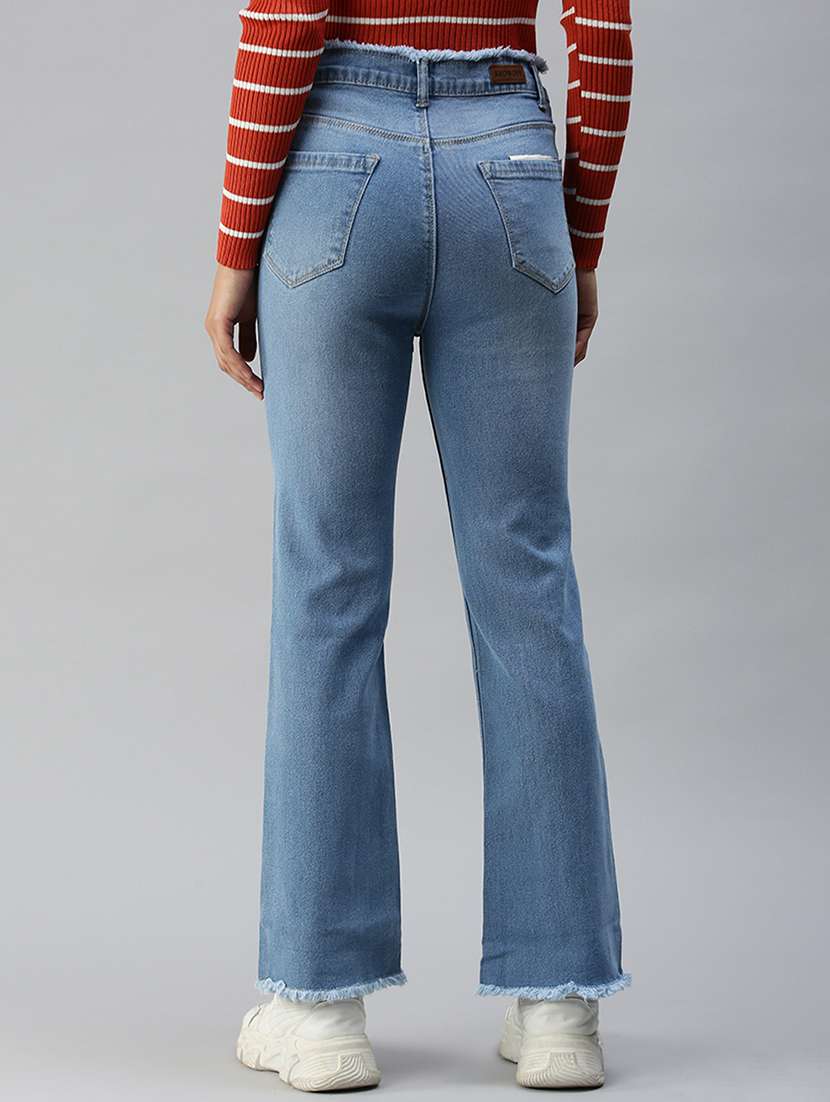 women's distress bootcut fit jeans - 18390338 -  Standard Image - 2