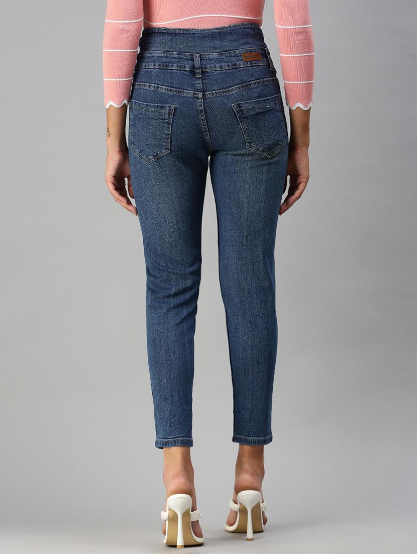 high rise distress jean - 18390343 - Standard Image - 2