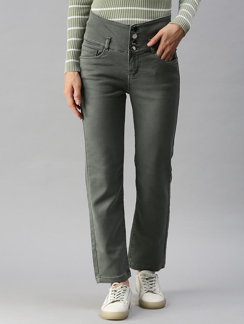 women's plain straight fit jeans - 18390351 - Zoom Image - 0