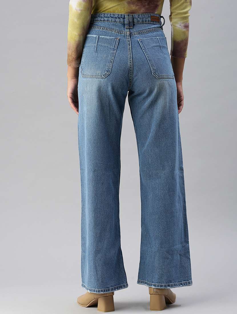 high rise stone wash jean - 18390362 -  Standard Image - 2