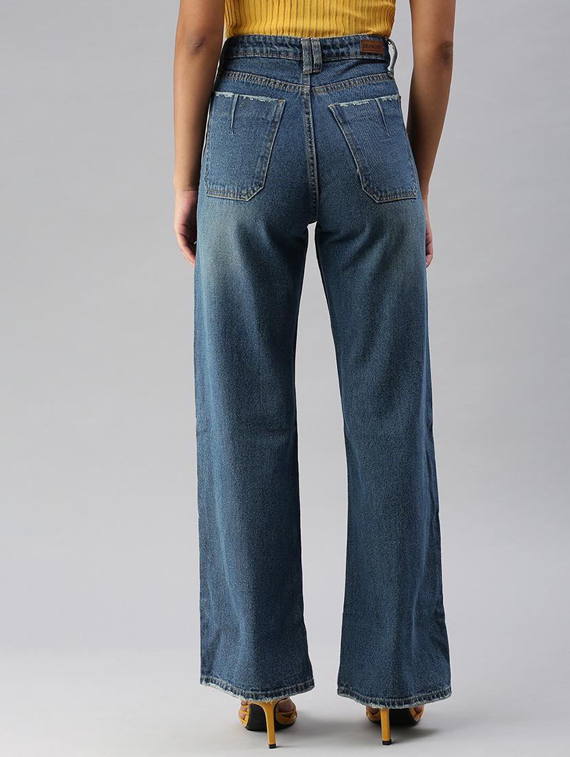 high rise stone wash jean - 18390363 - Standard Image - 2