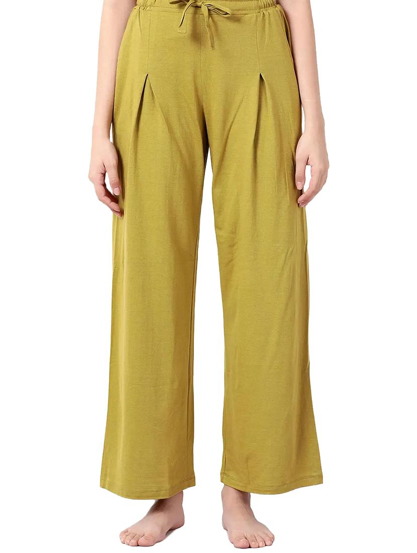 olive green solid nightwear pajama set - 18390368 - Standard Image - 2