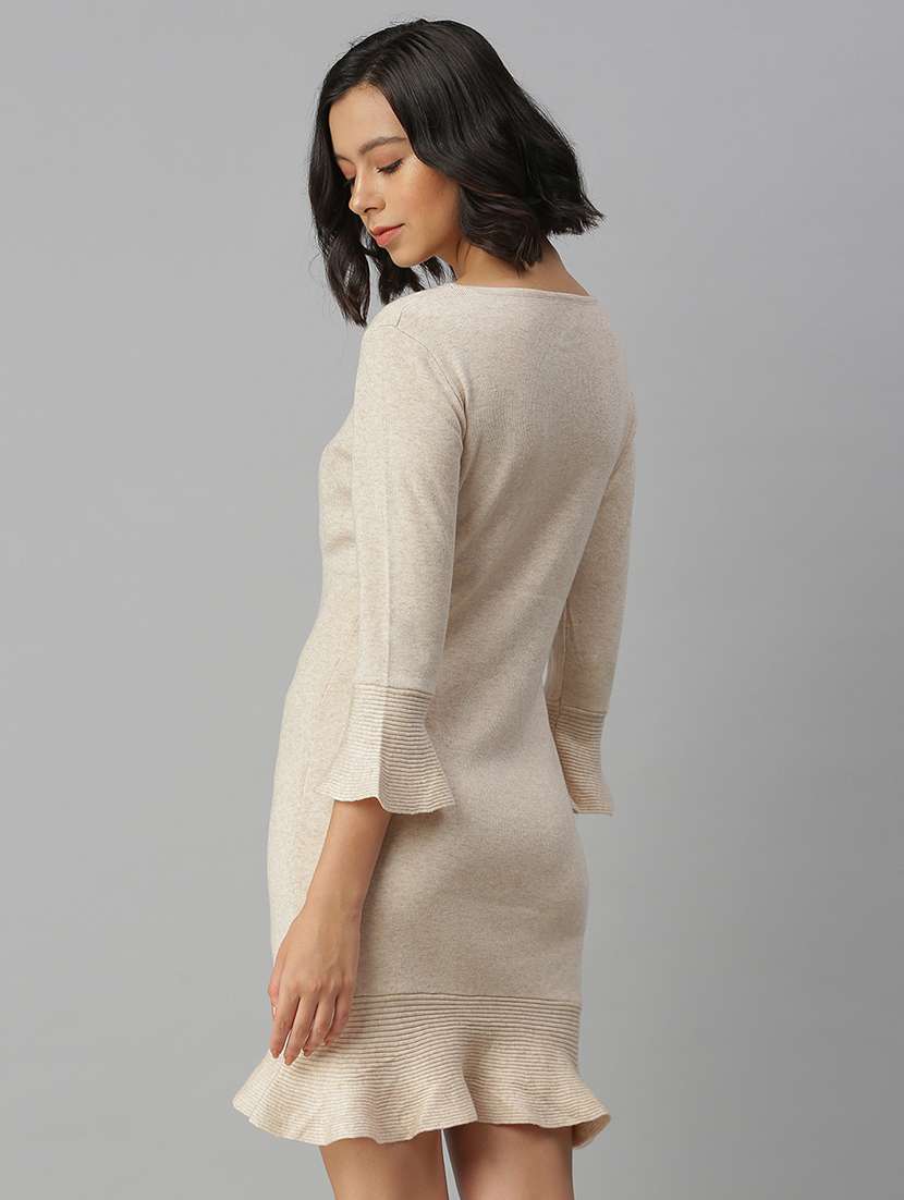 women's bodycon self design dress - 18390434 -  Standard Image - 2