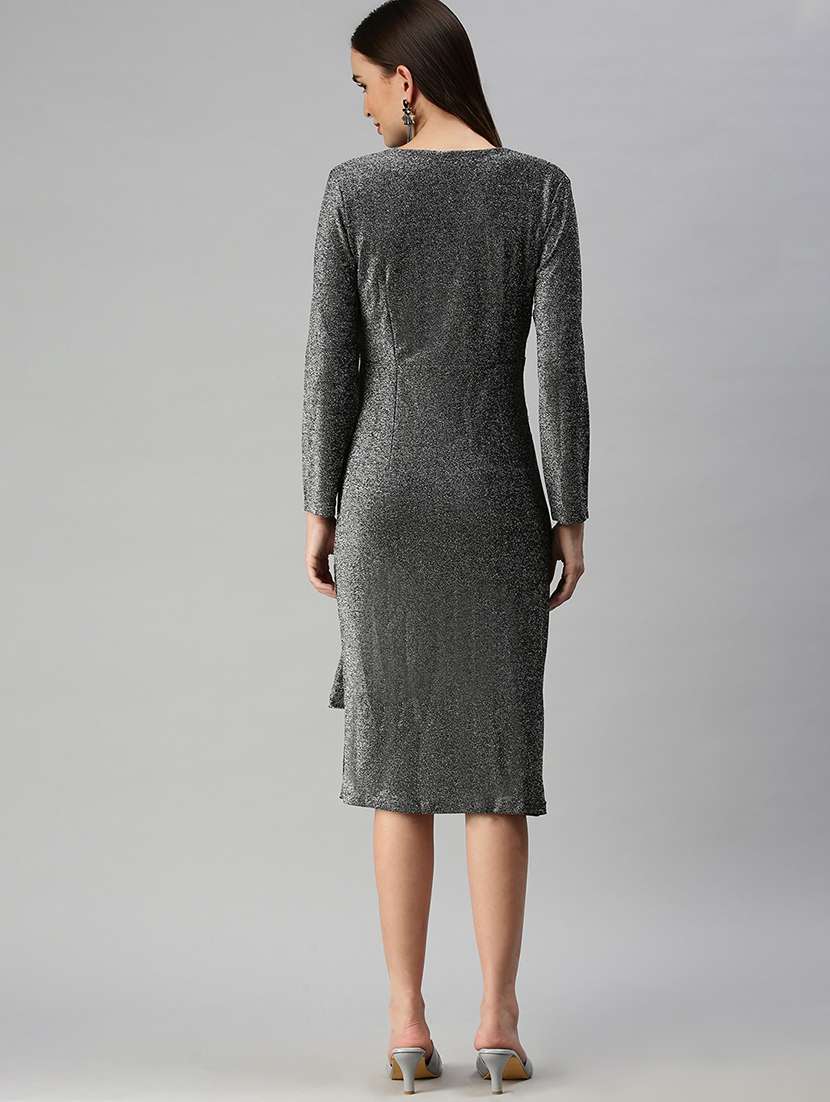 v-neck embellished bodycon dress - 18390461 -  Standard Image - 2