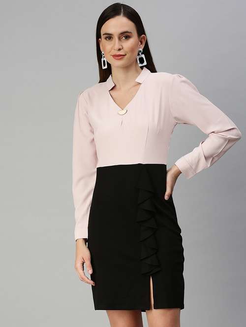 women's shift solid dress - 18390470 -  Standard Image - 0