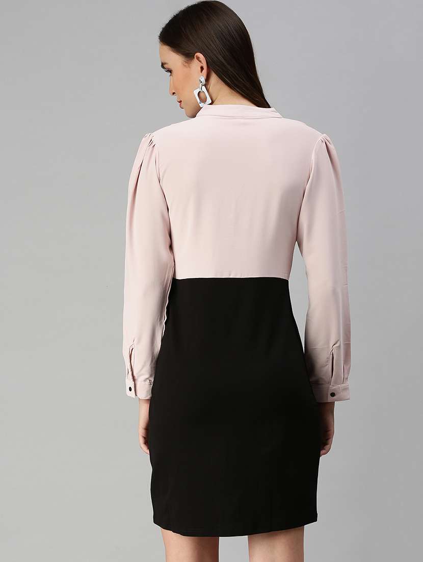 women's shift solid dress - 18390470 -  Standard Image - 2