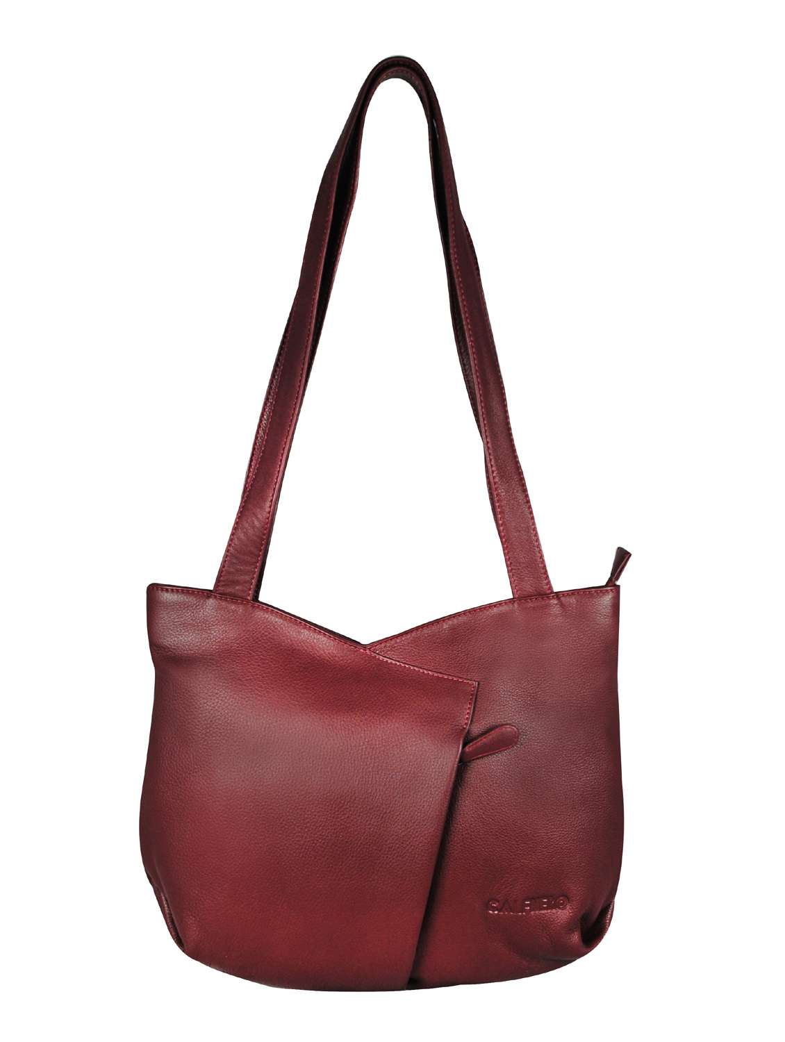 maroon solid regular sling bag