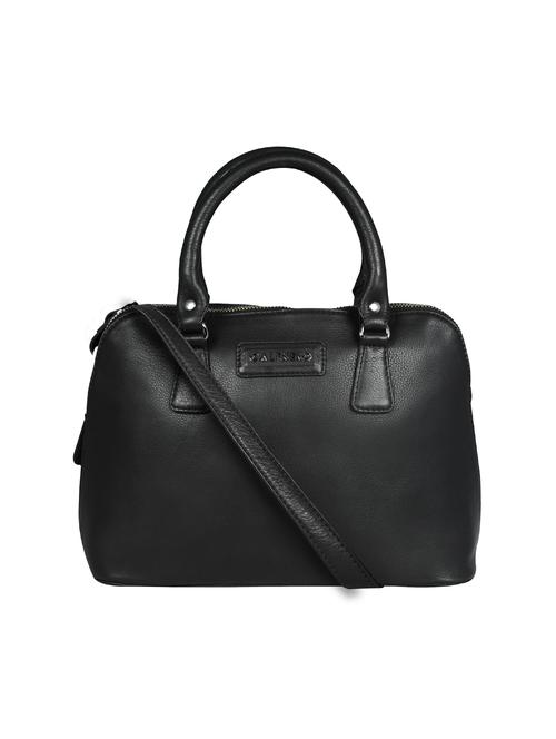 black solid regular handbag - 18390563 - Standard Image - 0