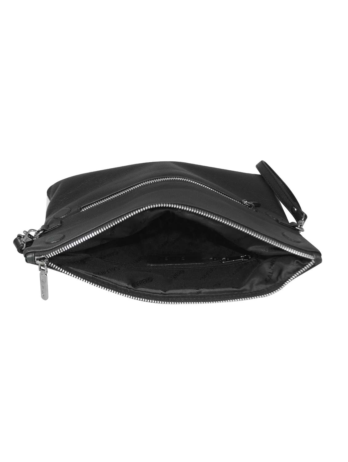 black solid regular sling bag - 18390607 -  Standard Image - 2