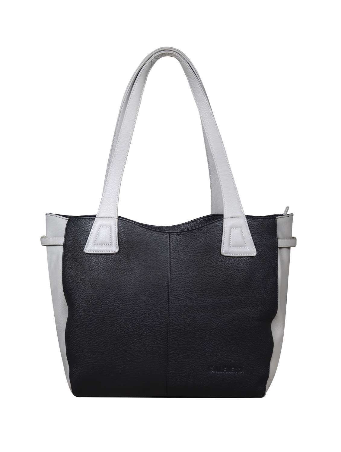 black solid regular handbag
