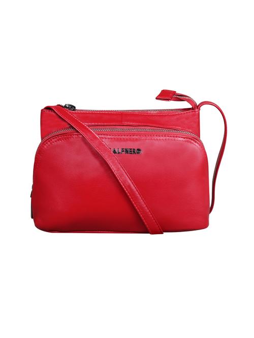 red solid regular sling bag - 18390624 - Standard Image - 0