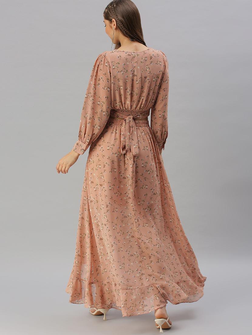 v-neck printed top and skirt set set - 18390822 - Standard Image - 2
