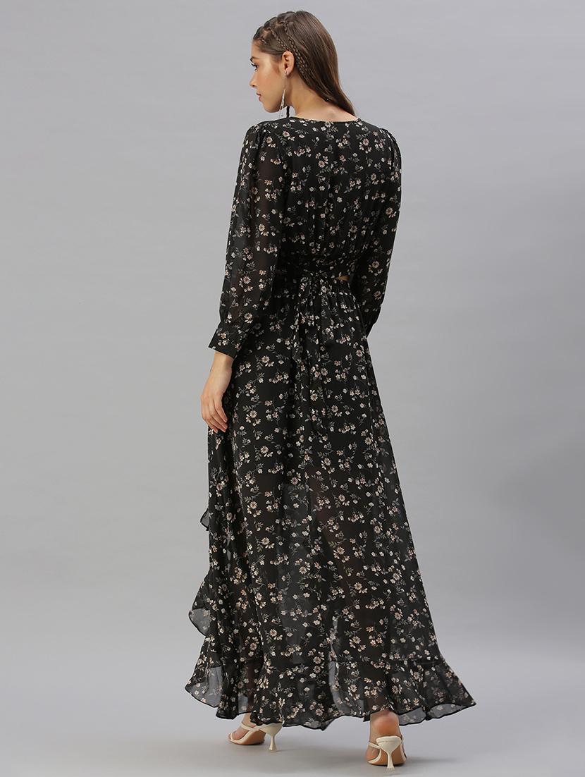 v-neck printed top and skirt set set - 18390824 - Standard Image - 2