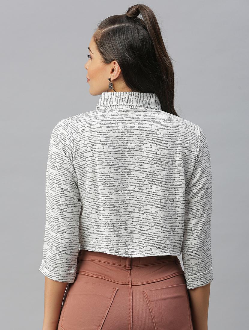 shirt collar printed regular shirt - 18390866 - Standard Image - 2