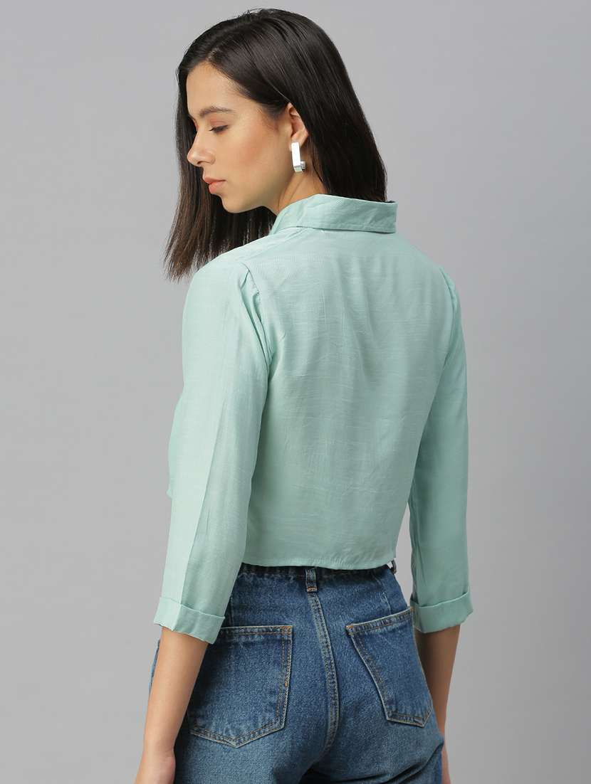 shirt collar solid regular shirt - 18390869 -  Standard Image - 2