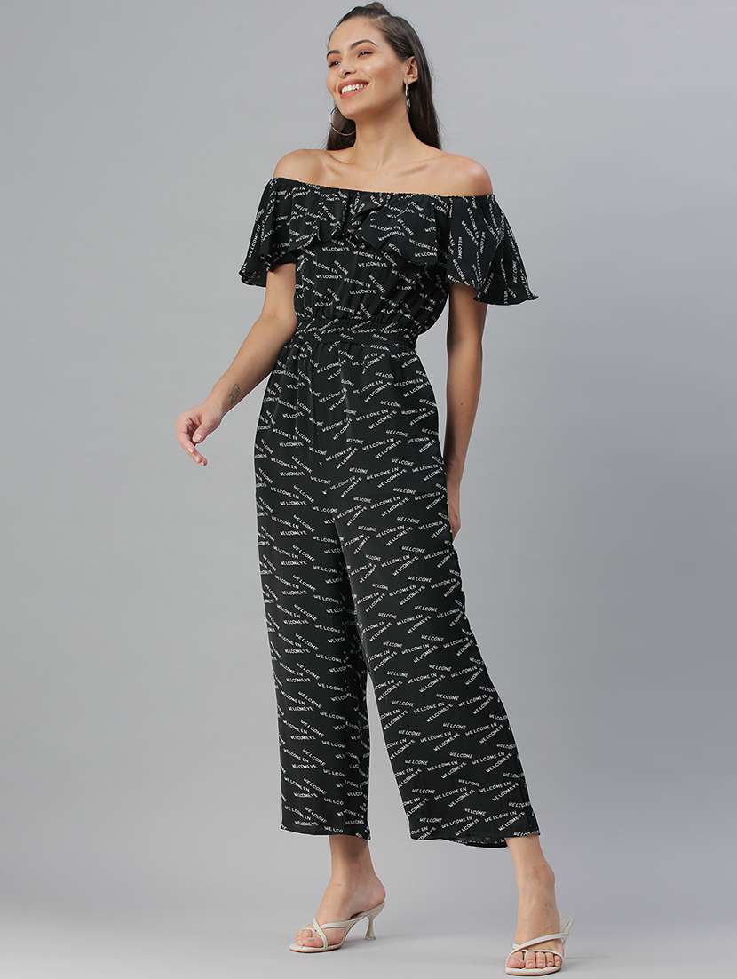 sleeveless printed full leg jumpsuit