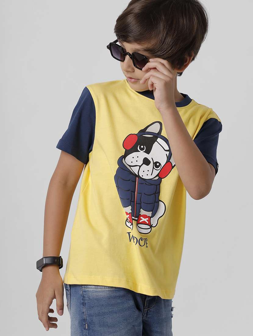 yellow graphic regular t-shirt - 18391642 -  Standard Image - 2