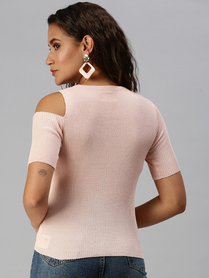 women's straight round neck top - 18391990 - Standard Image - 2