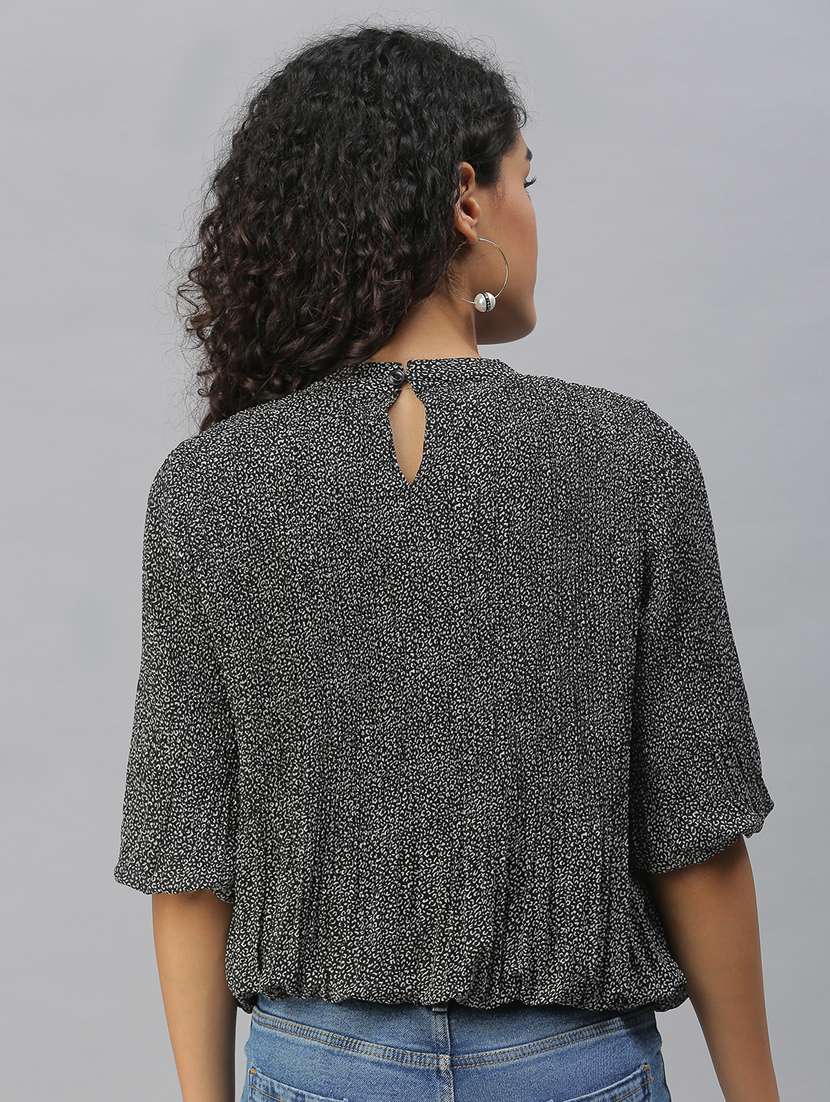 women's straight mock neck top - 18392032 -  Standard Image - 2