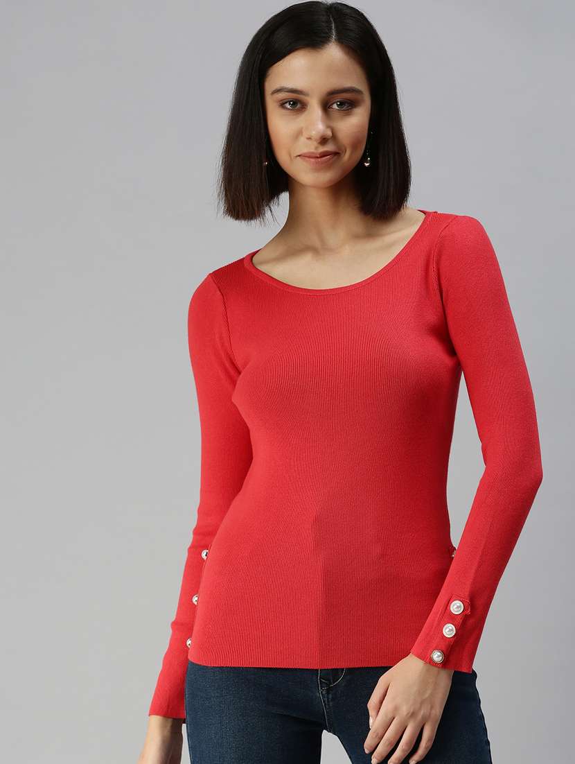women's straight boat neck top