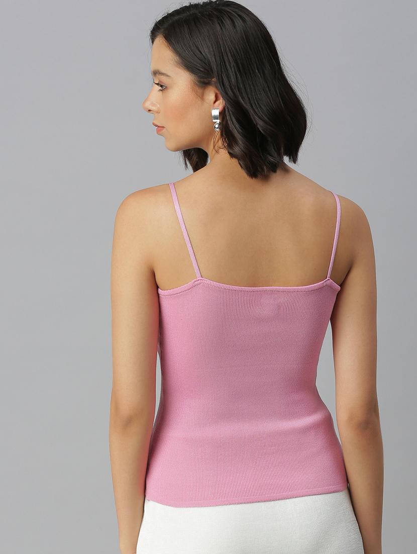 women's straight shoulder strap top - 18392184 - Standard Image - 2
