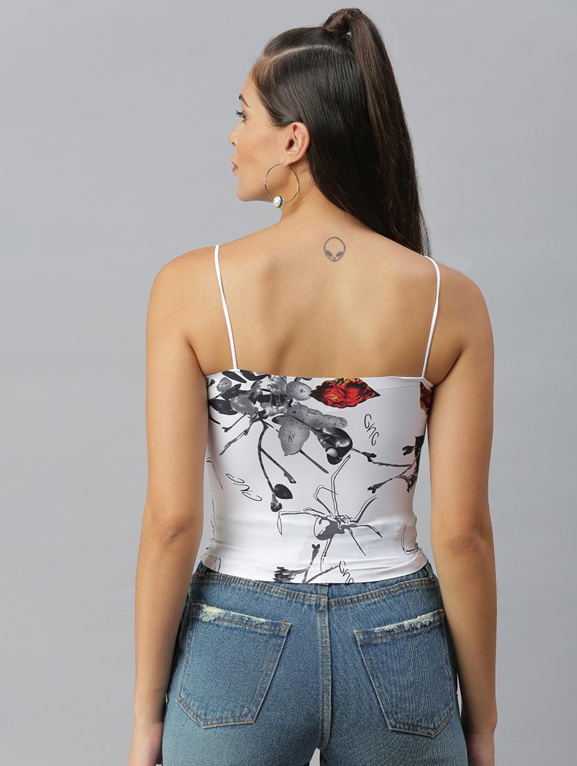 women's straight shoulder strap top - 18392204 - Standard Image - 2