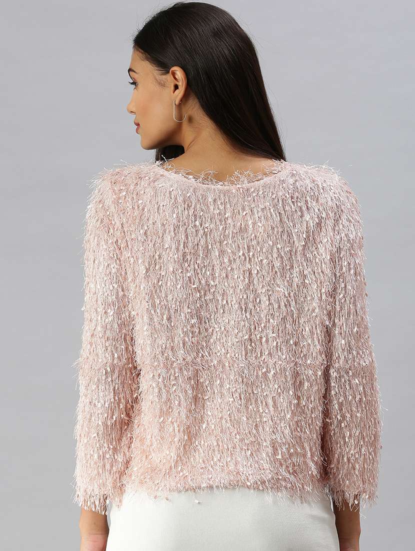 fur embellished regular top - 18392228 -  Standard Image - 2