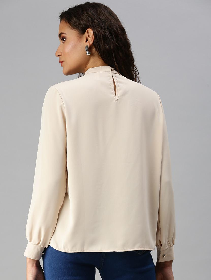 women's straight mock neck top - 18392274 - Standard Image - 2