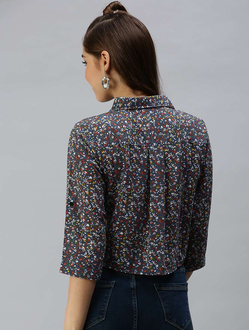 women's crop collared top - 18392306 -  Standard Image - 2