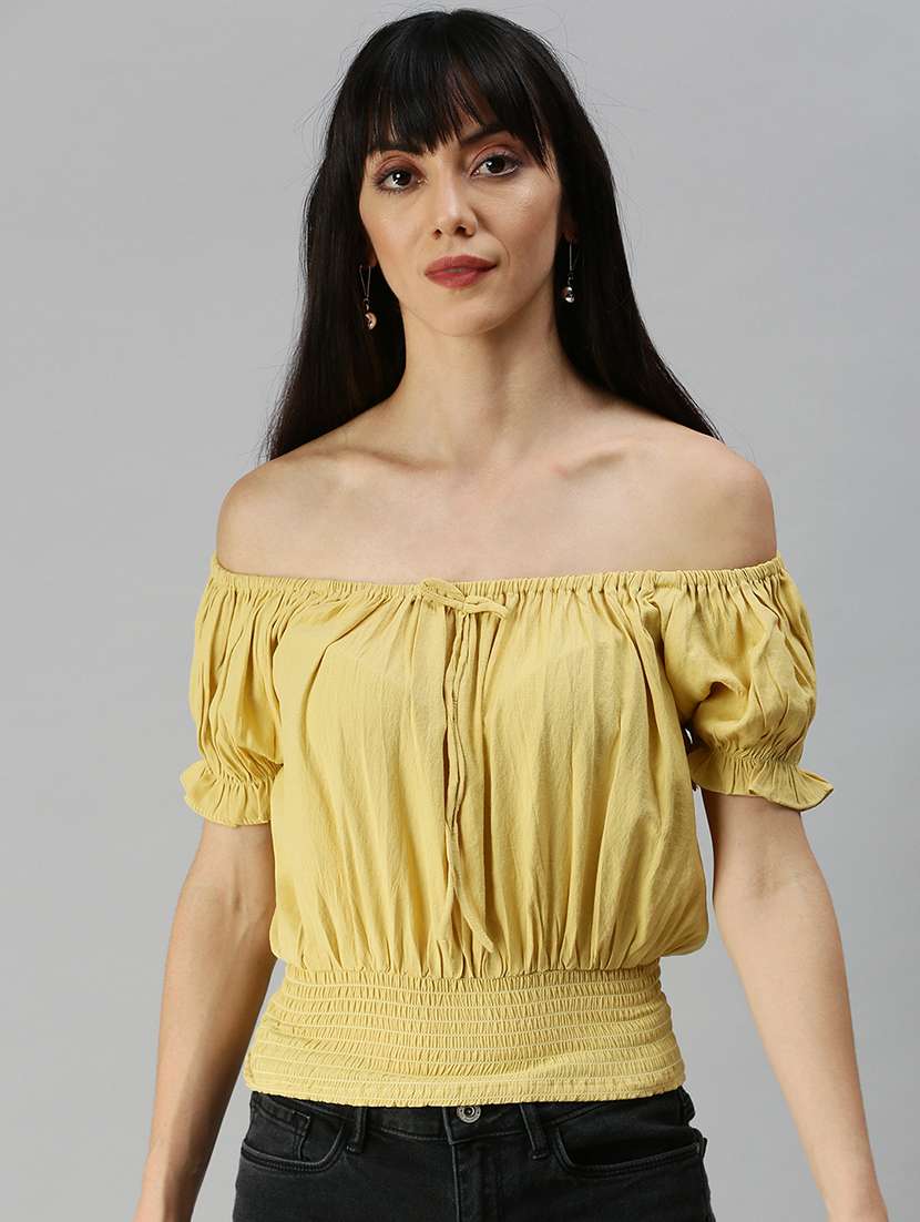 women's straight off shoulder top