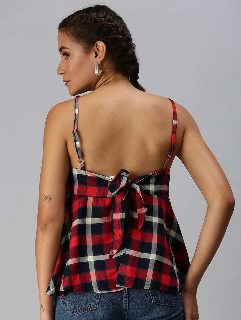 women's a line shoulder strap top - 18392324 -  Standard Image - 2