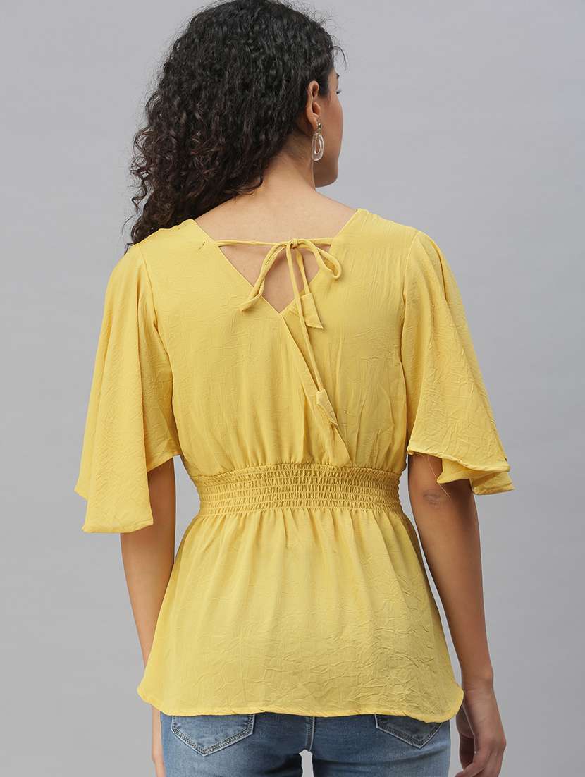 women's peplum v neck top - 18392372 -  Standard Image - 2