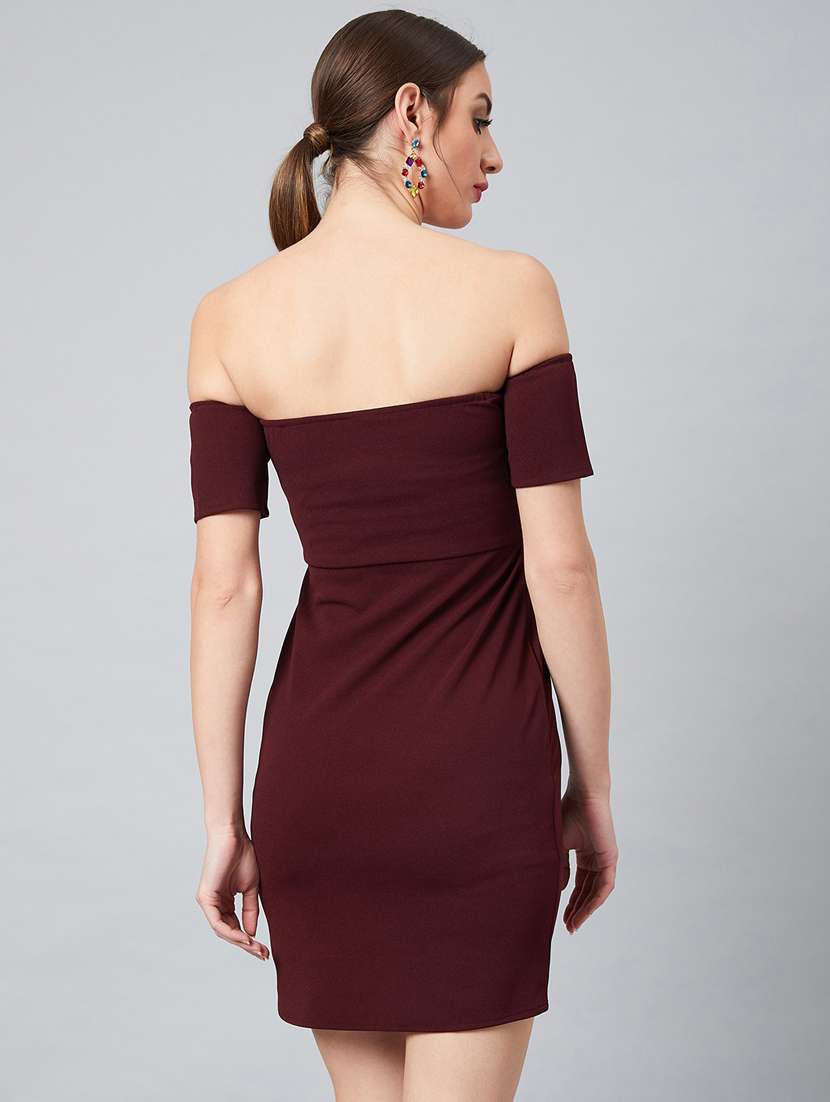 women's bodycon solid dress - 18392605 -  Standard Image - 2