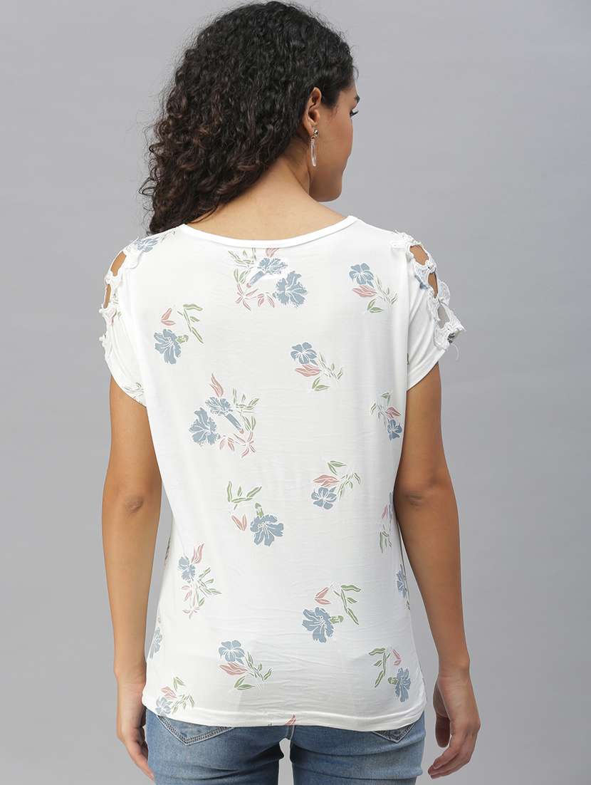 women's straight round neck top - 18392628 -  Standard Image - 2