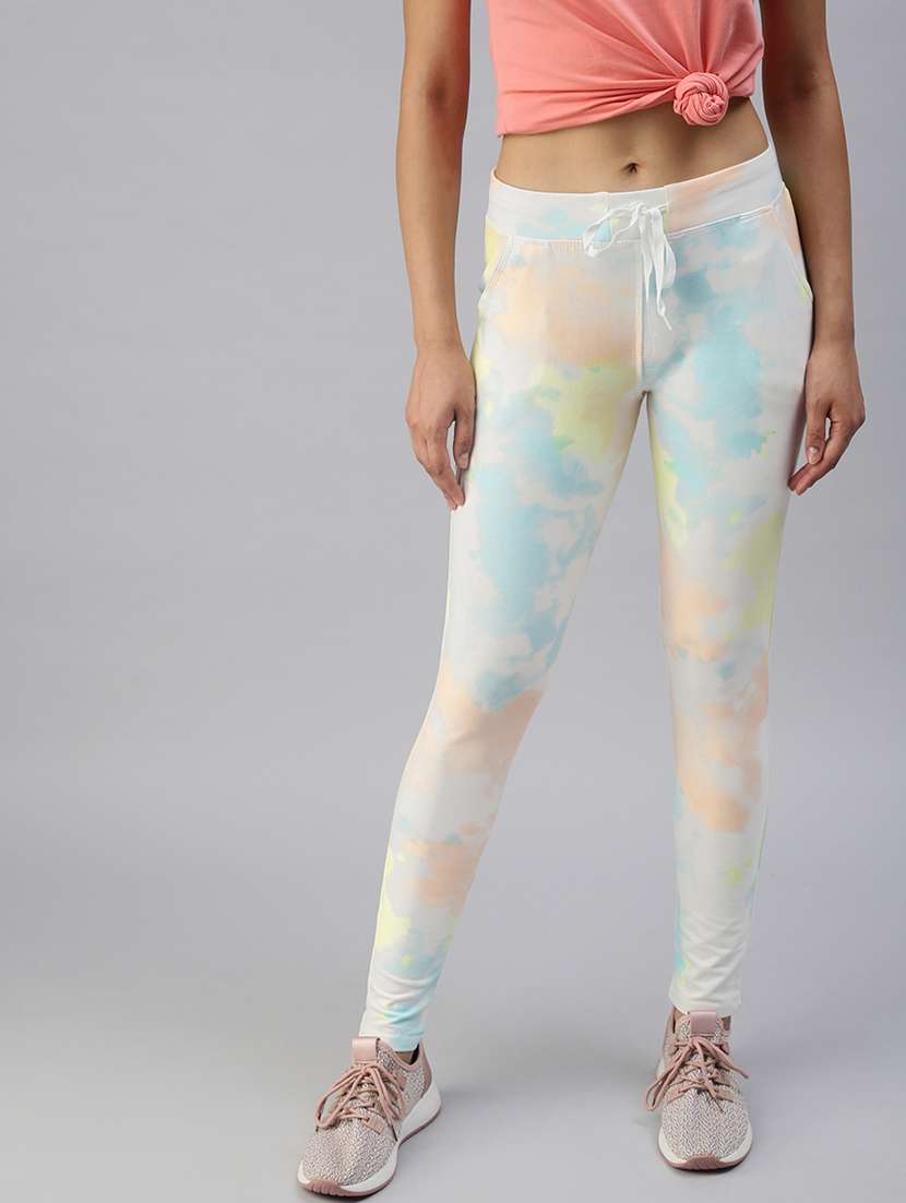 multi colored printed track pant