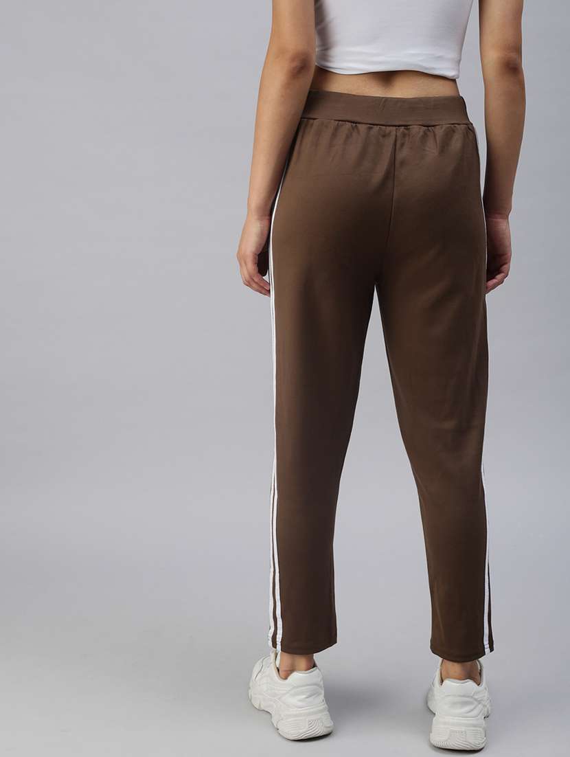 mid rise solid track pant - 18392947 -  Standard Image - 2
